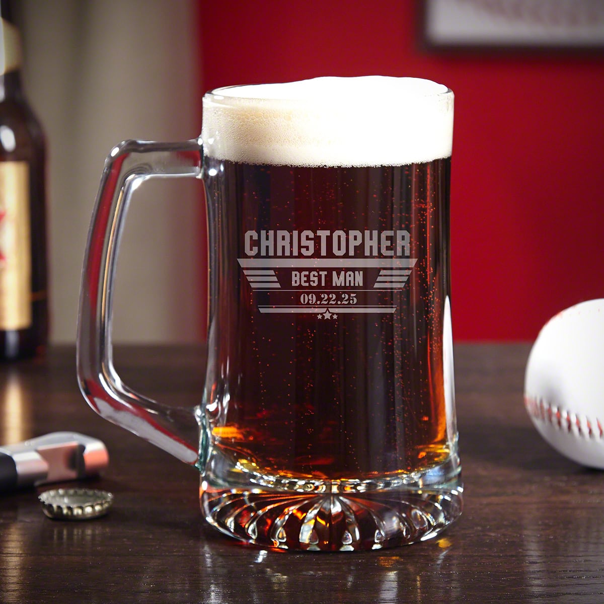Engraved Patriotic Gift USA Beer Mug