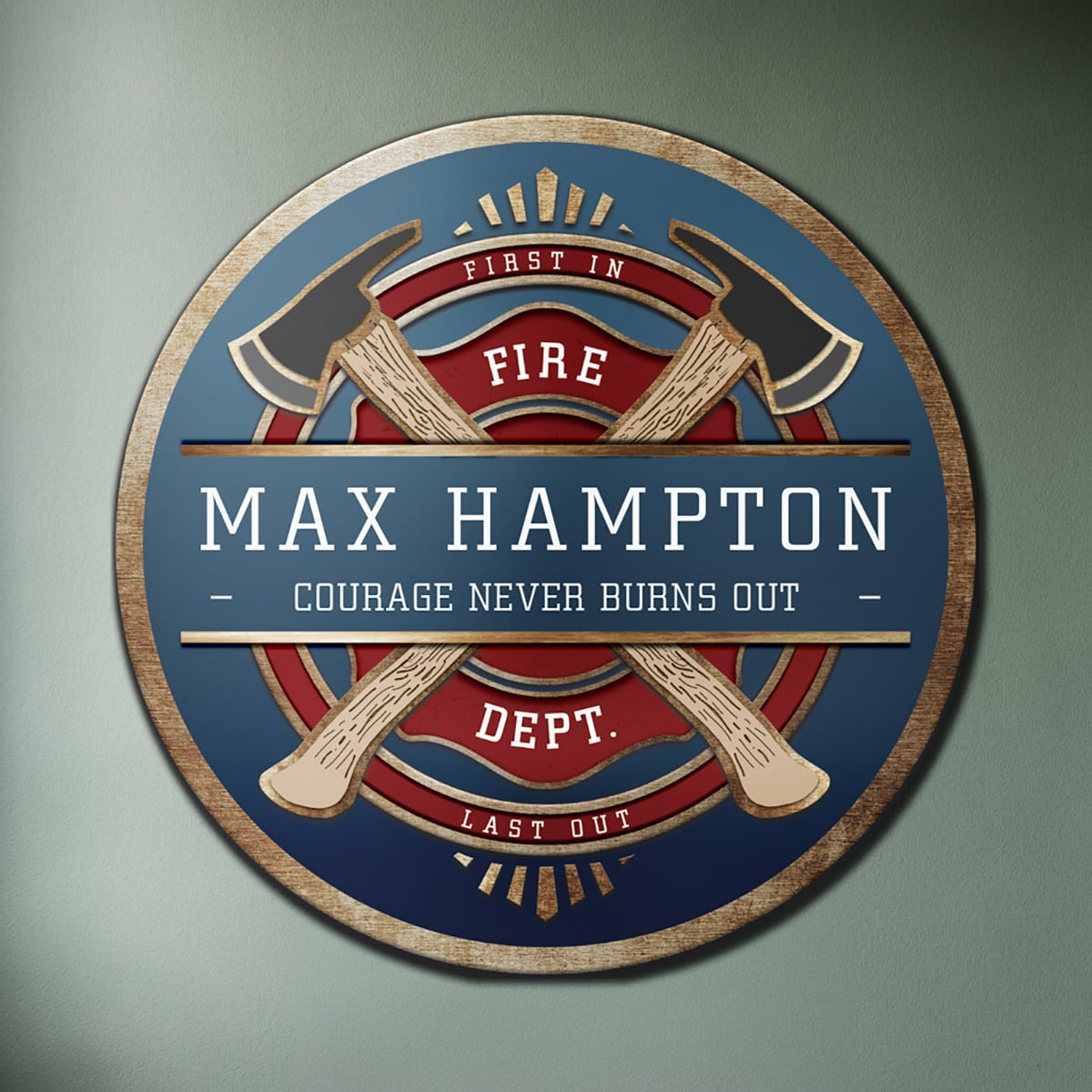 FireFighter Brotherhood Personalized Sign - Firefighter Gift