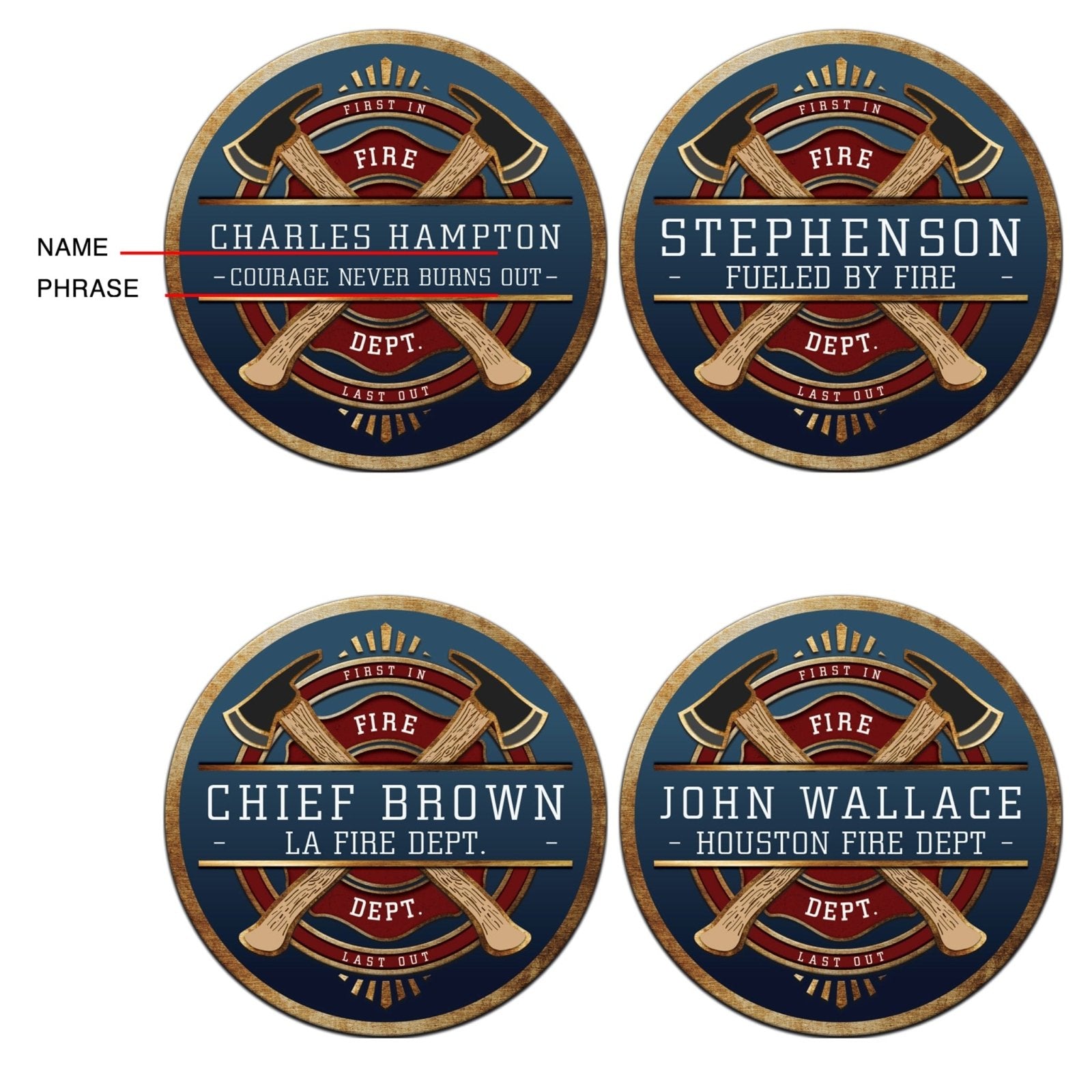 FireFighter Brotherhood Personalized Sign - Firefighter Gift