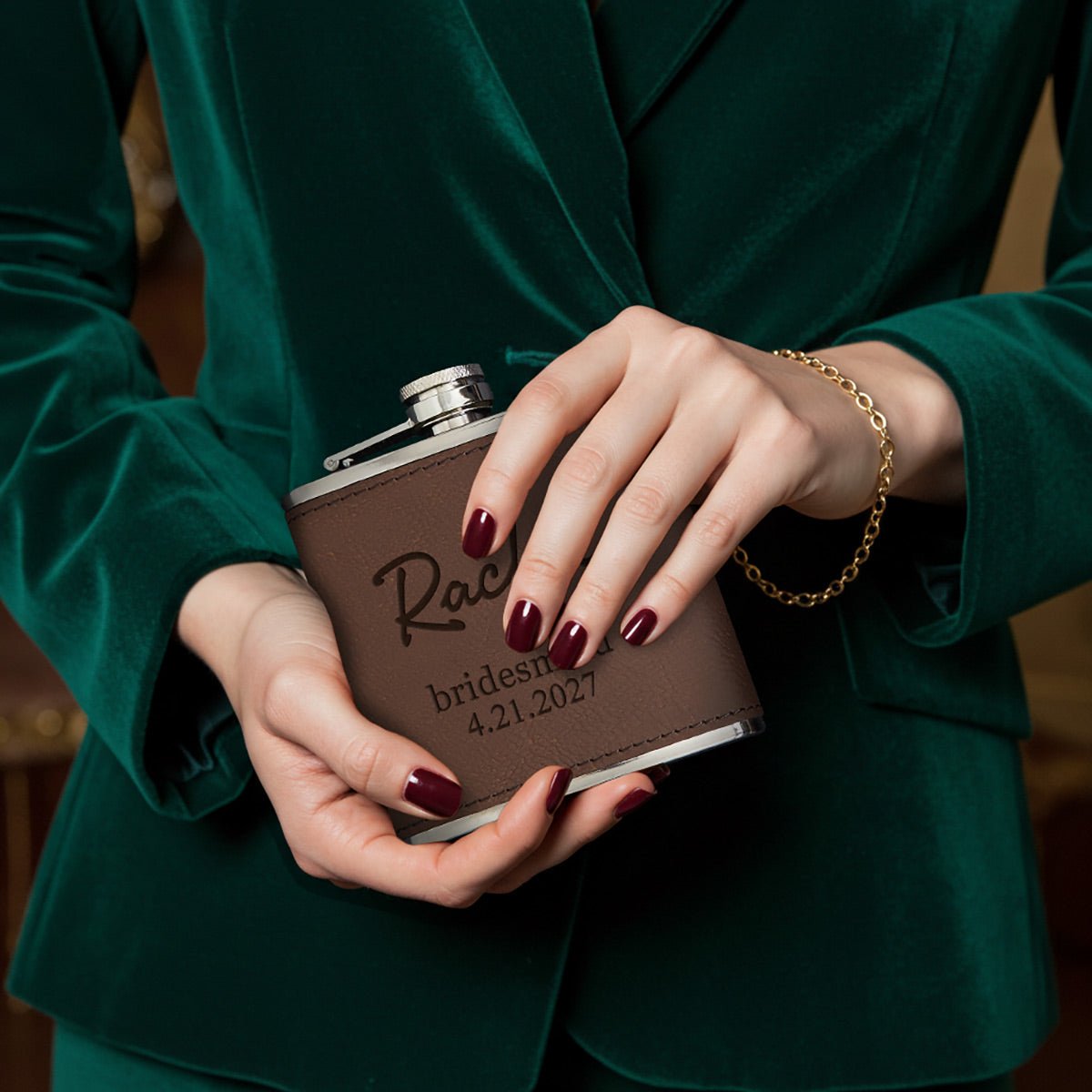 Fitzgerald Personalized Flask, 6 oz - Radiant Design