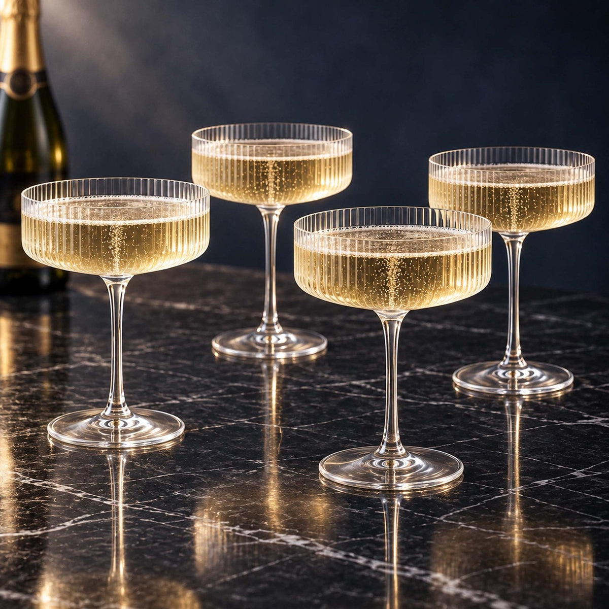 Fitzroy Champagne Coupe Glasses, Set of 4