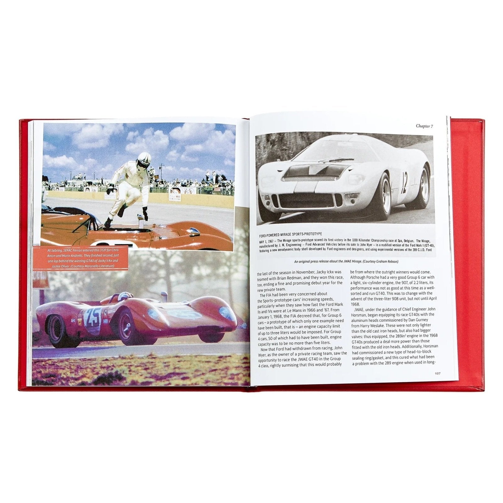 Ford Versus Ferrari - Coffee Table Leather Bound Book