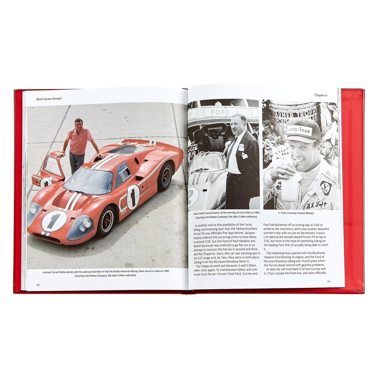 Ford Versus Ferrari - Coffee Table Leather Bound Book