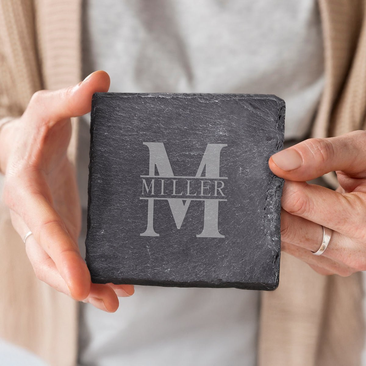 Franklin Personalized Slate Coasters, Set of 4