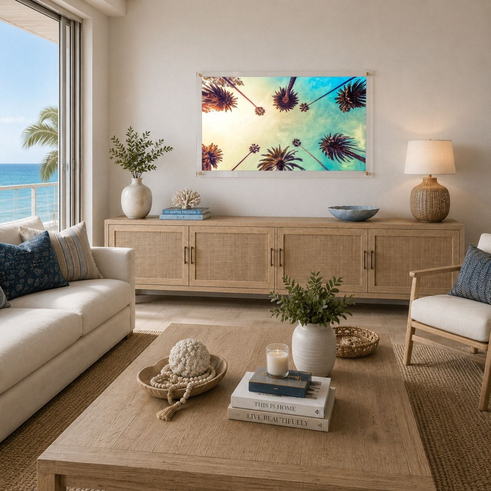 Golden Hour Palms Acrylic Wall Art Print