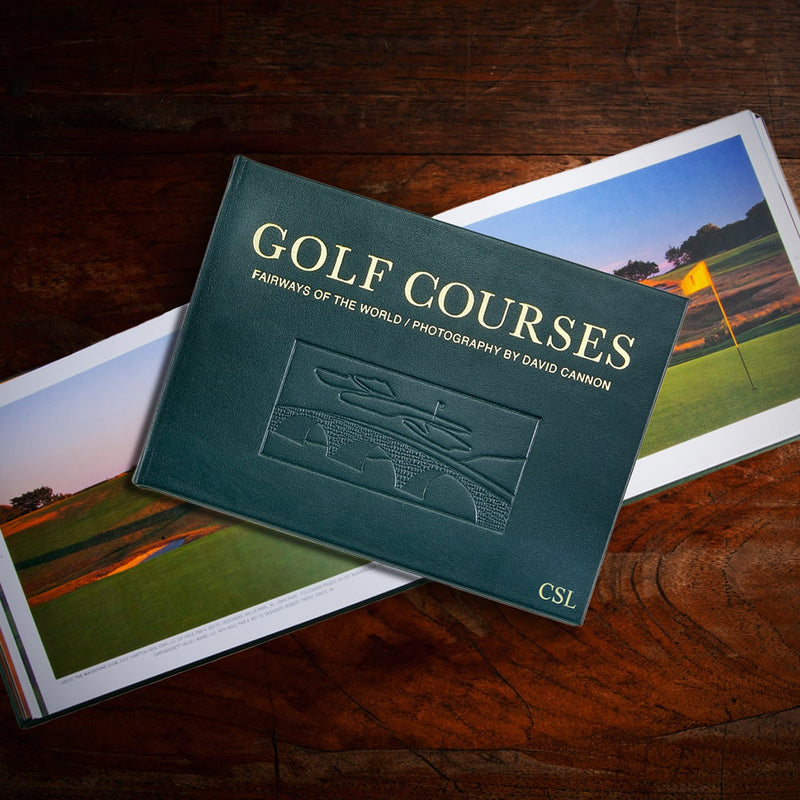 Golf Course Guidebooks Golf Courses: Fairways of the World - Leather Coffee Table Book