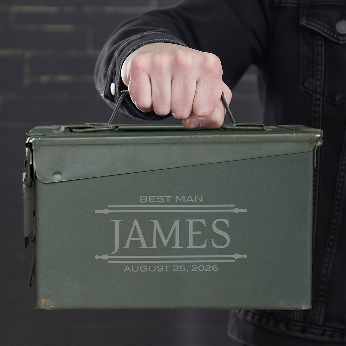 Halo Drink Smoker 9 pc Personalized 30 Caliber Ammo Box Gift Set