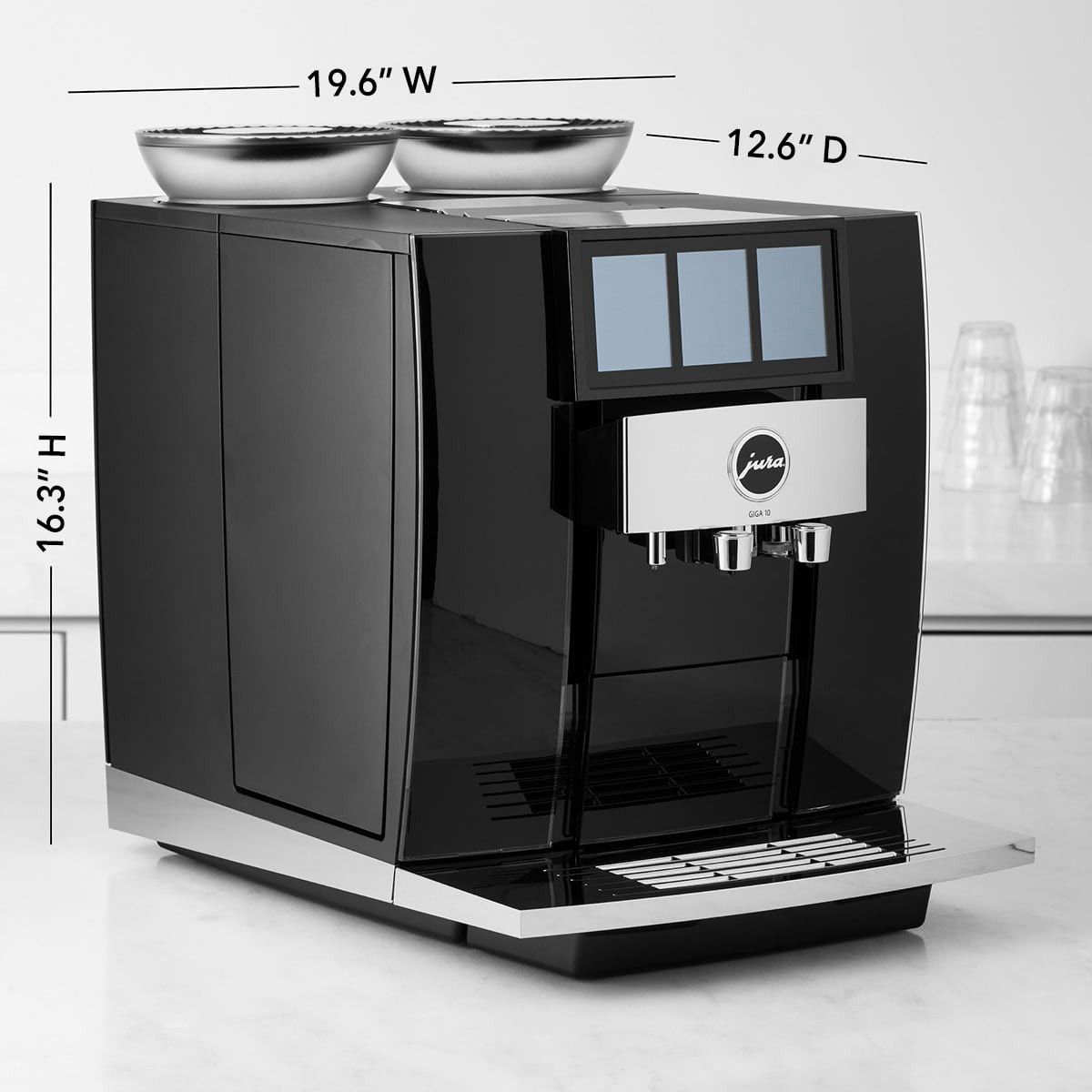 JURA GIGA 10 Fully Automatic Espresso Machine, Diamond Black