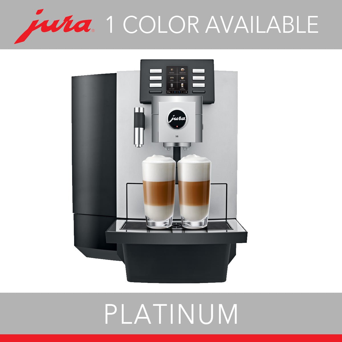 JURA X8 Professional Automatic Coffee Machine, Platinum