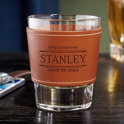 Leather Wrapped Whiskey Glasses
