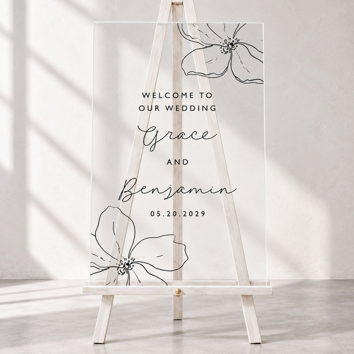 Love in Bloom Personalized Wedding Welcome Sign