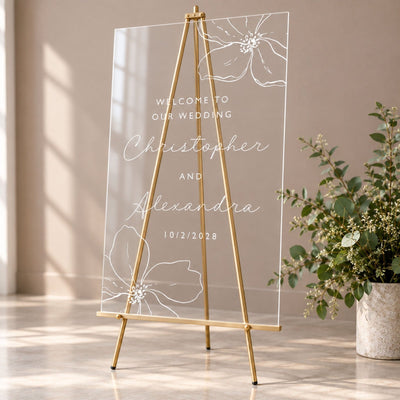 Love in Bloom Personalized Wedding Welcome Sign