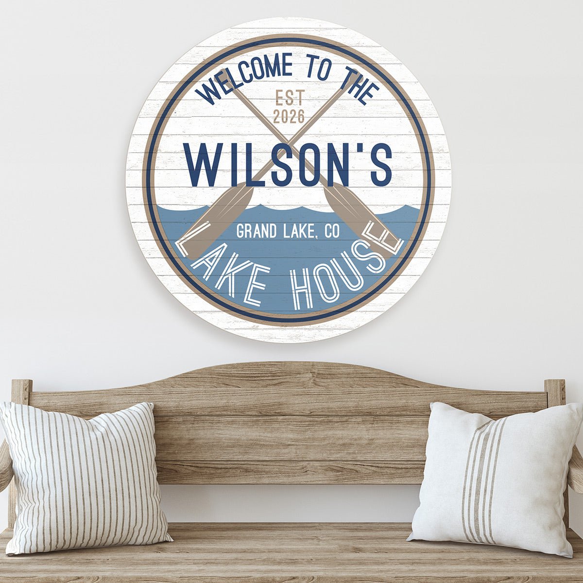Making Waves Custom Lake House Sign