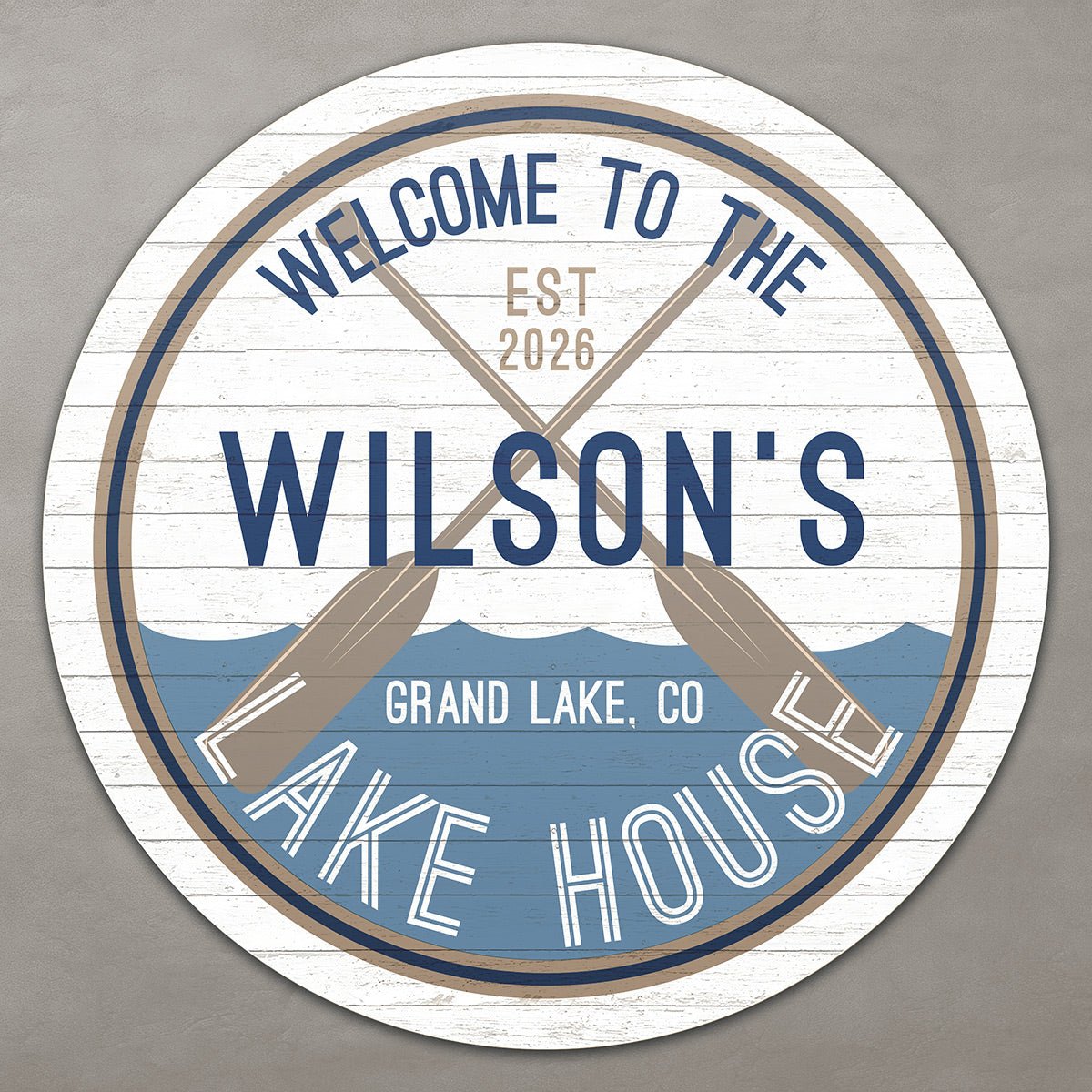 Making Waves Custom Lake House Sign