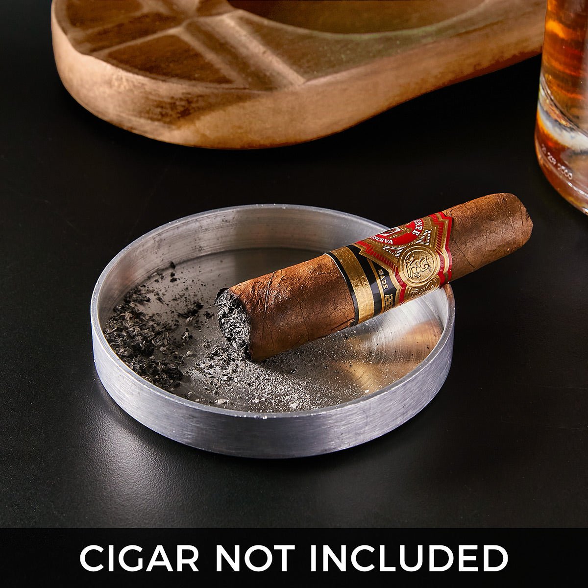 Metal Ashtray Insert for Glass Holder and Ashtray - Add - On
