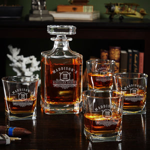 Set of Four + Decanter