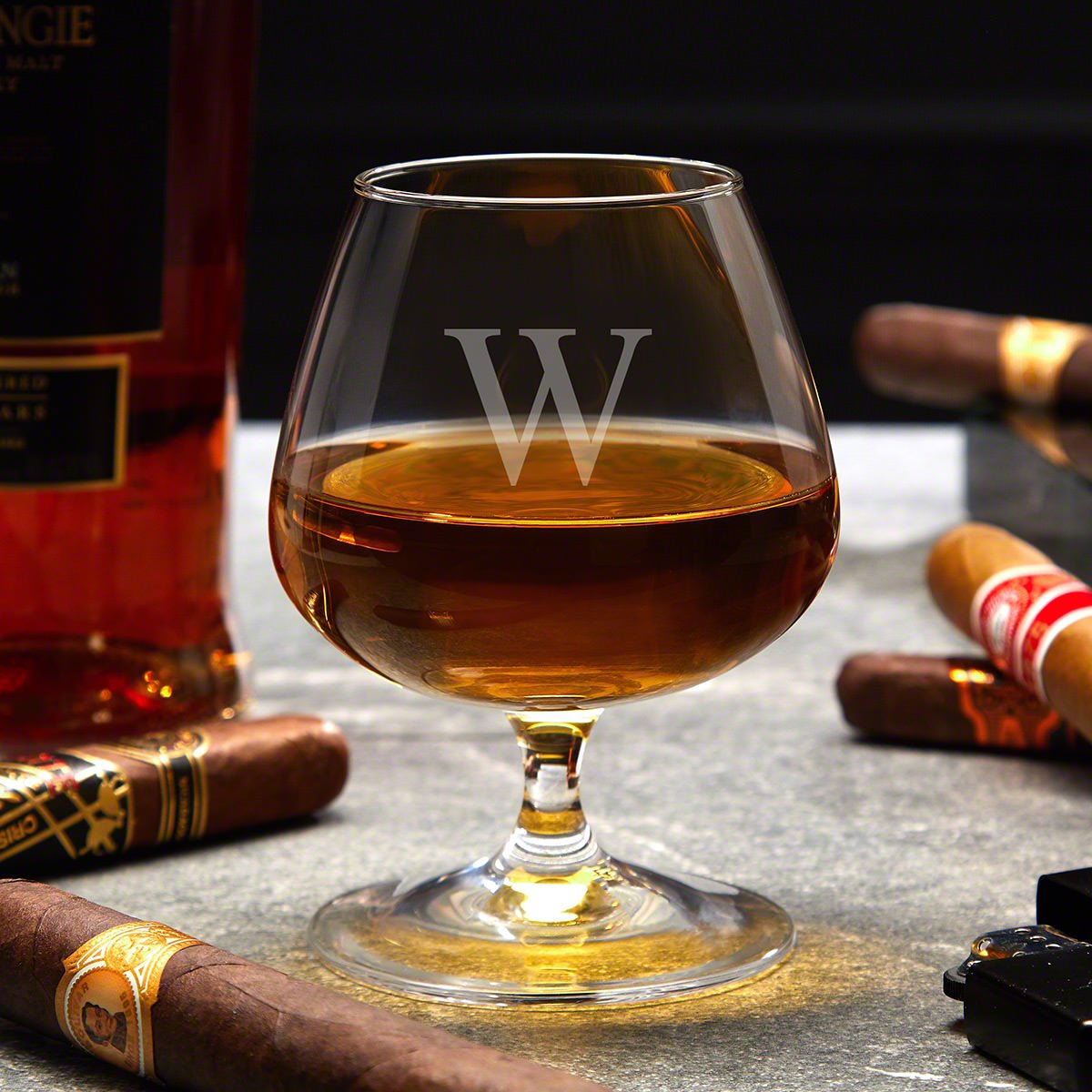 Monogrammed Cognac Brandy Glass