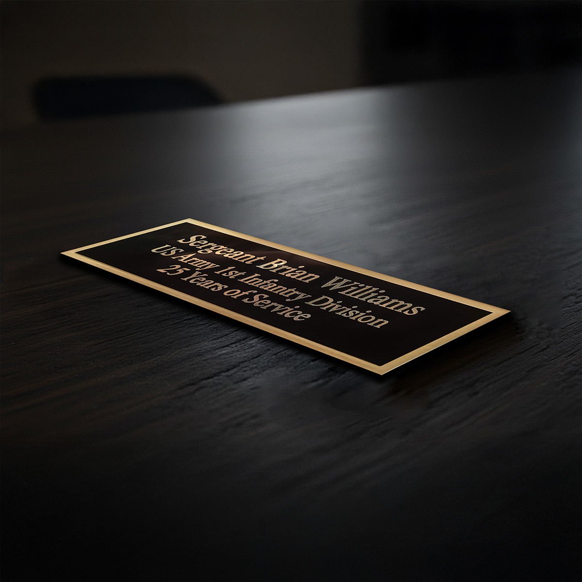 Name Plate for Flag Case