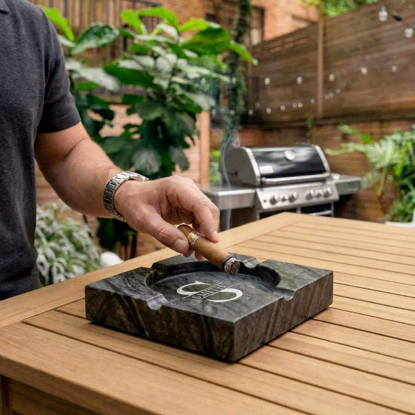 Pembroke Large Marble Ashtray - 4 Slots