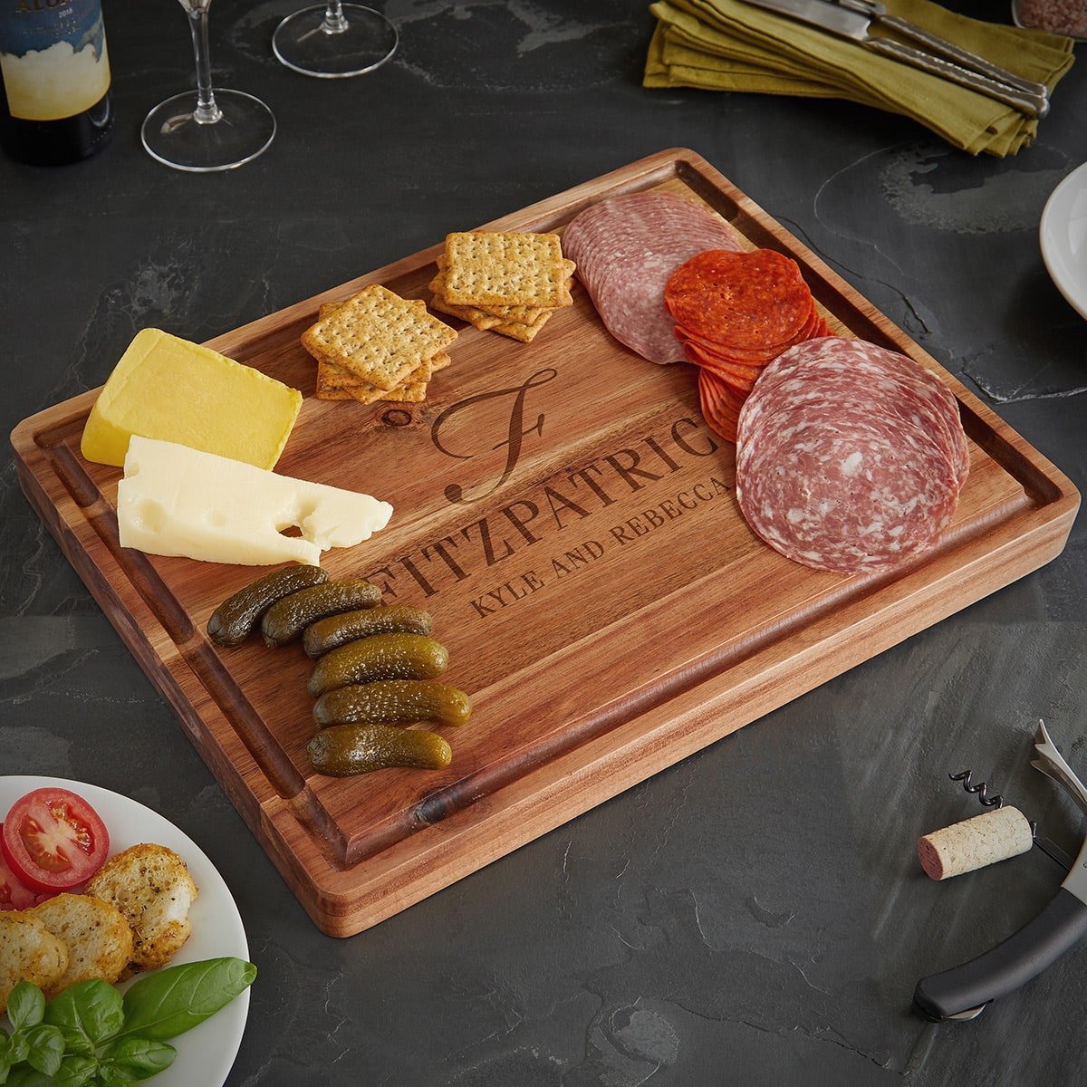 Personalized Charcuterie Board + Cutting Board