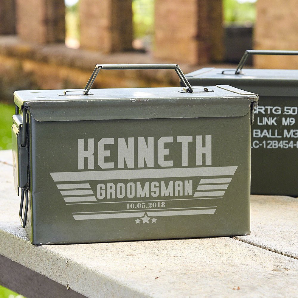 Personalized 50 Cal Military Ammo Can