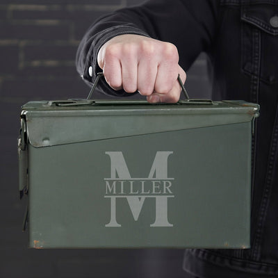 Personalized Ammo Can & Whiskey Groomsmen Gift Set - 5pc