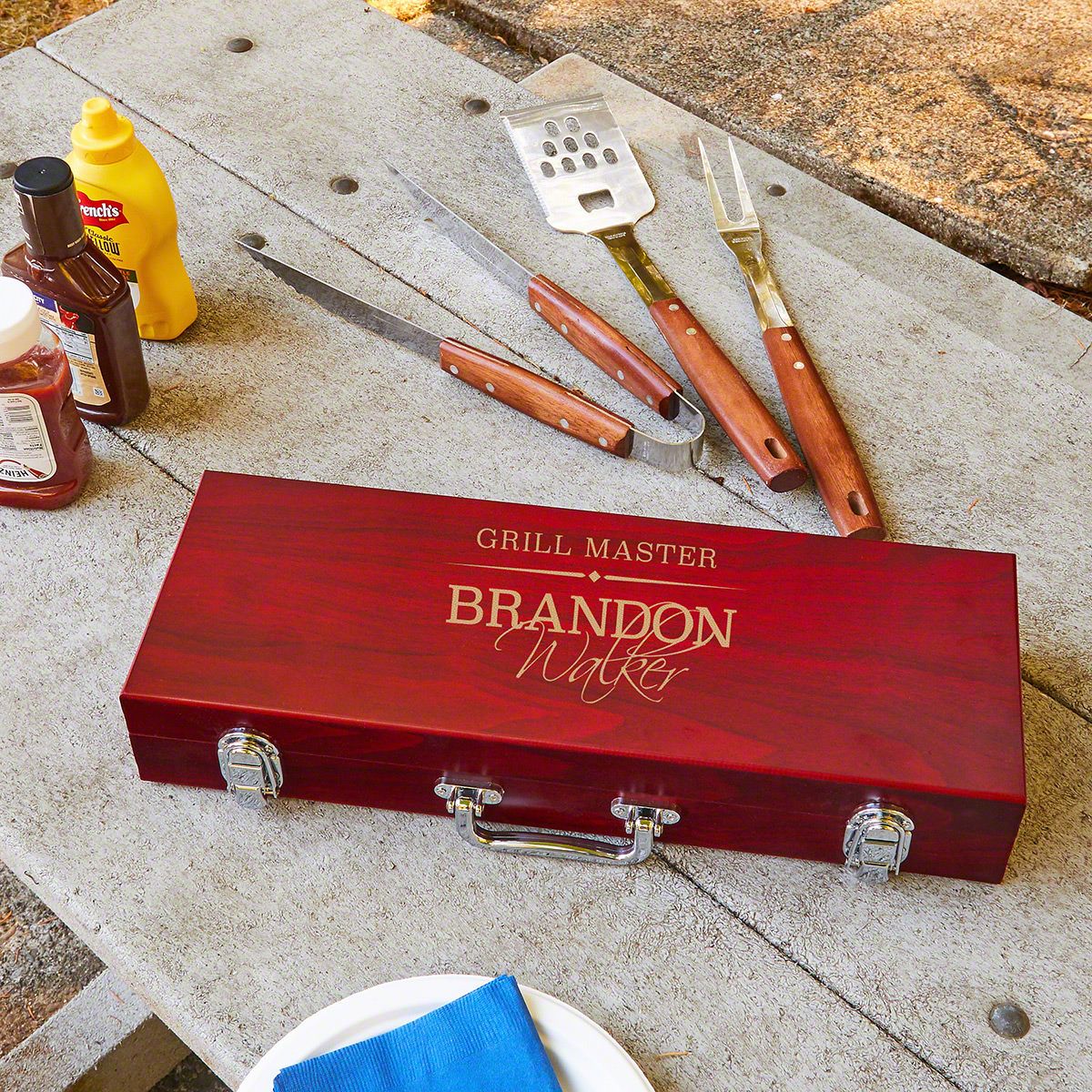 Personalized BBQ Set Gift for Guy