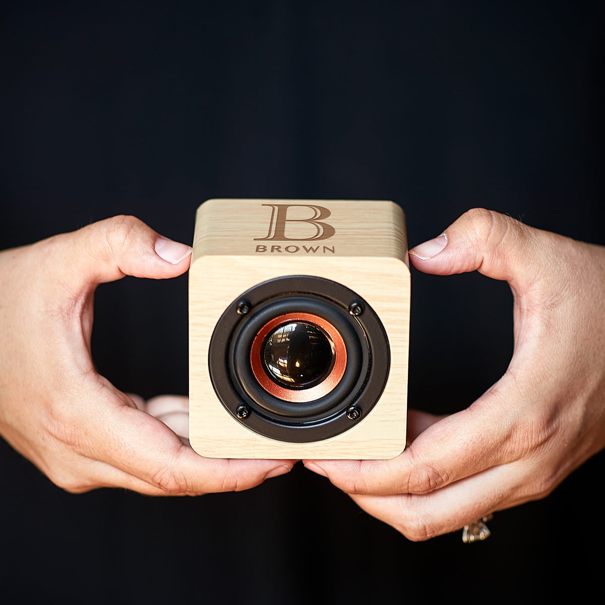 Personalized Bluetooth Speaker with Bamboo