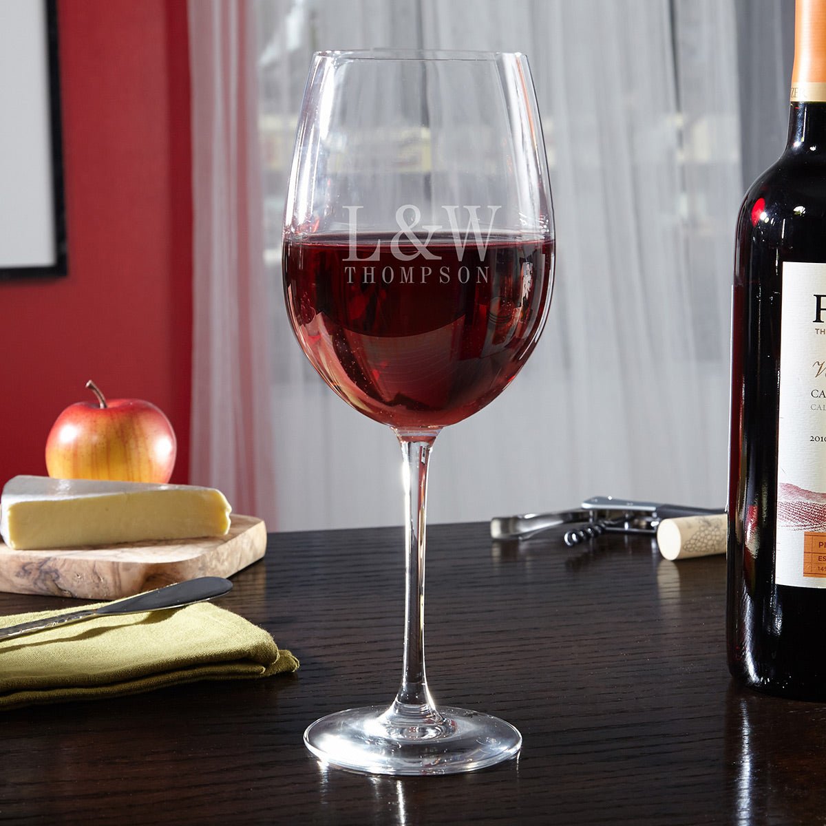 Personalized Stemmed Wine Glass