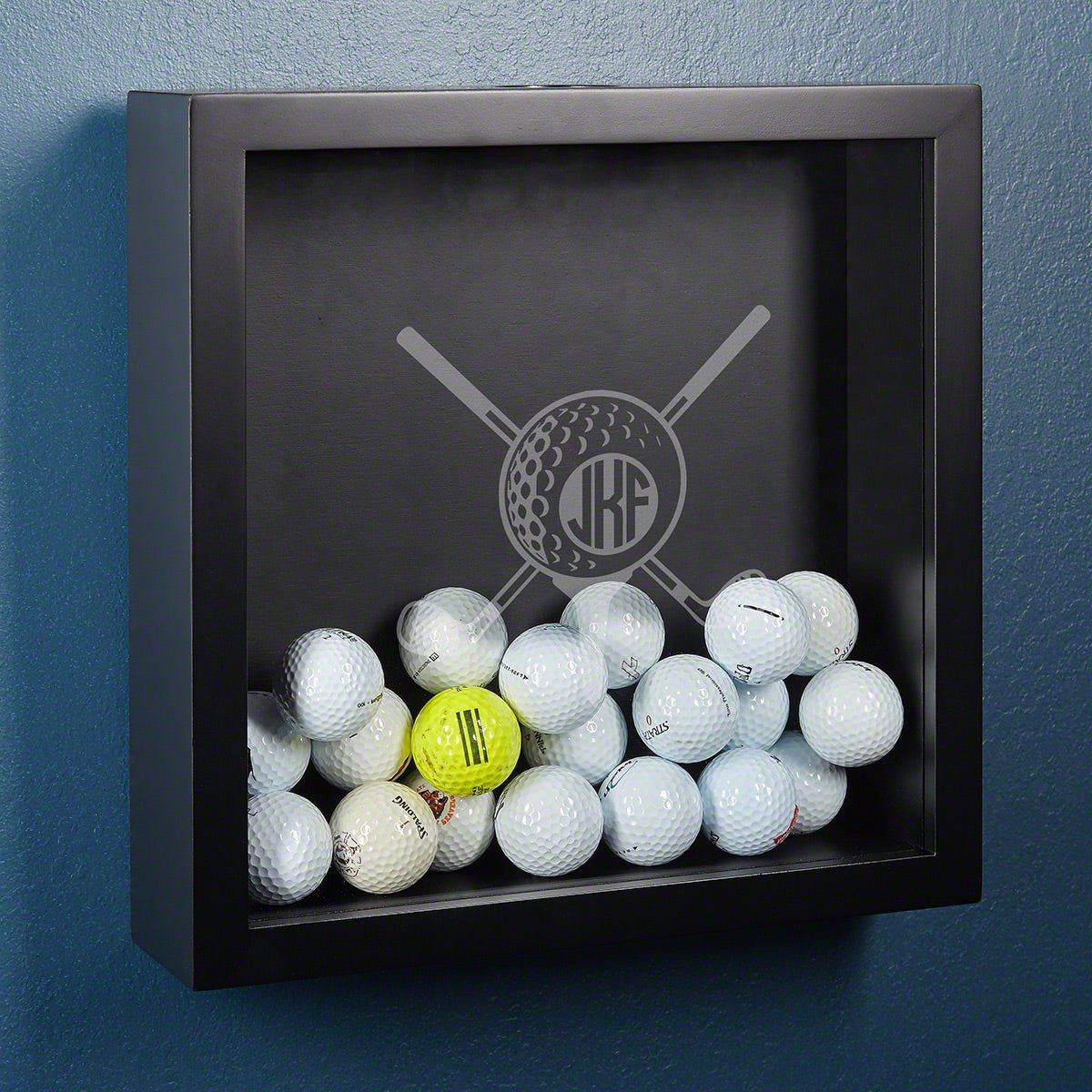 Putter Shadow Box Personalized Golf Ball Shadow Box - Golf Ball Display Case