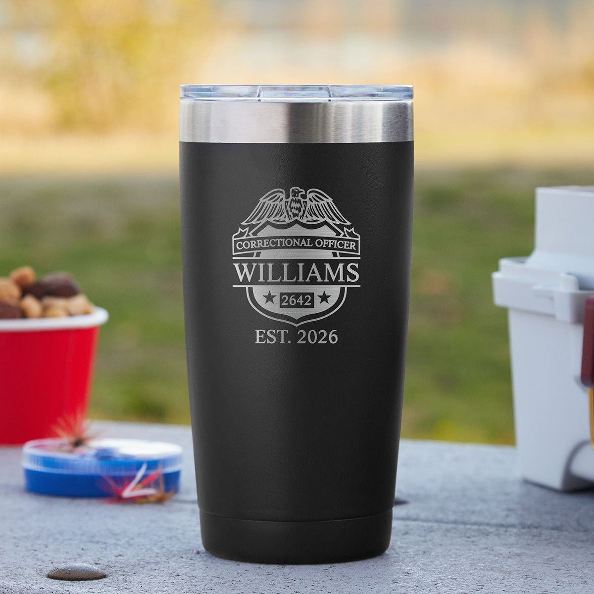 Personalized Insulated Tumbler 20oz - Gift for Cops