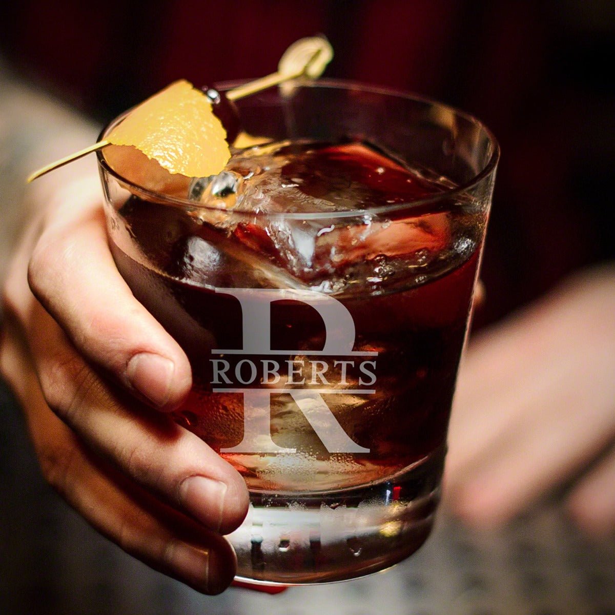 Personalized On the Rocks Glass