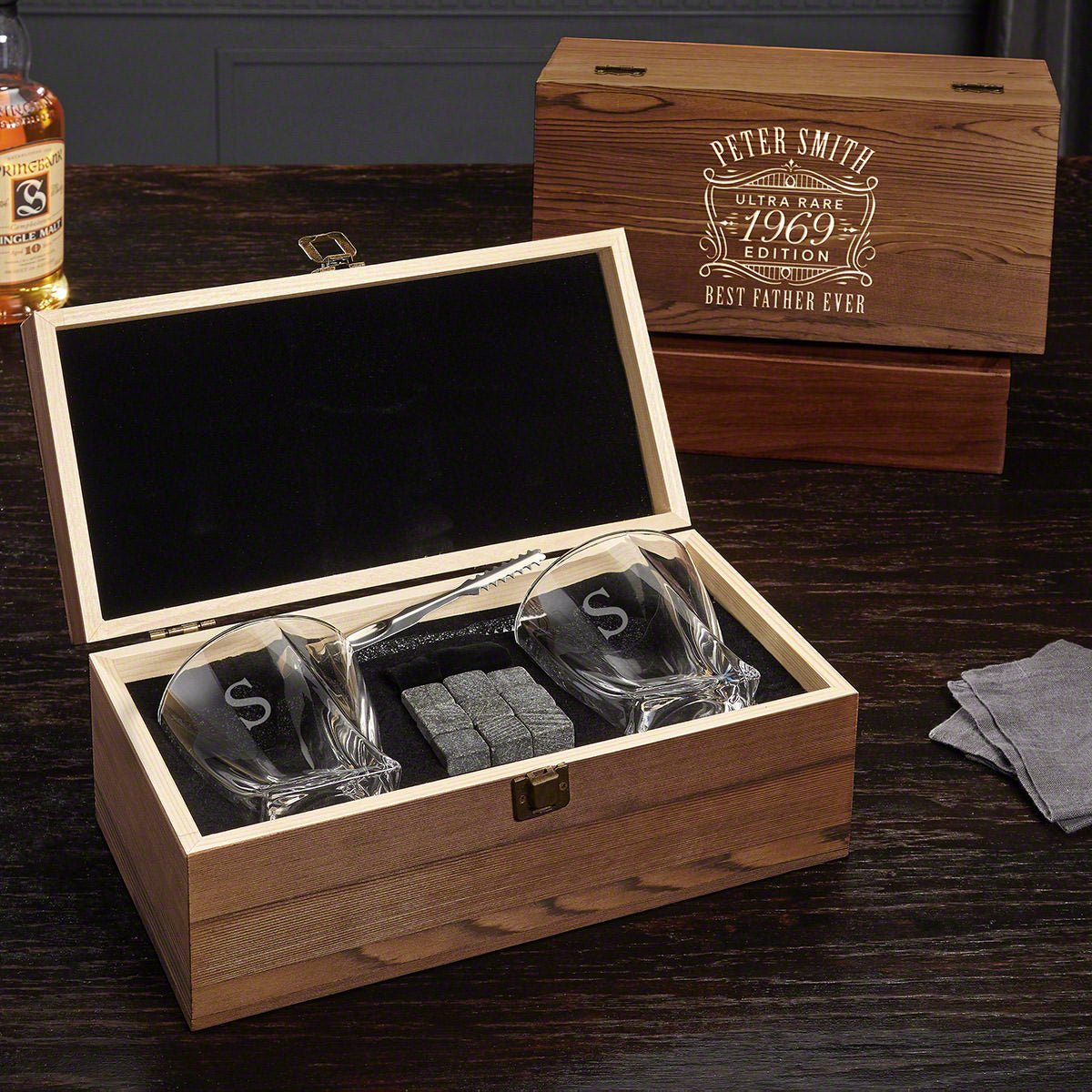 Booze Box Ultra Rare Edition Personalized Whiskey Gift Box