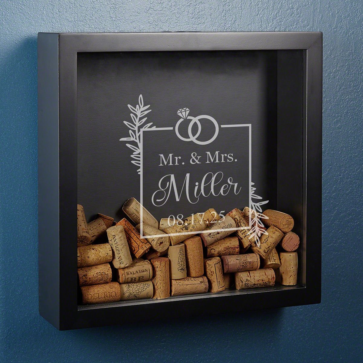 Personalised Cork Collector Box Personalized Wine Cork Holder