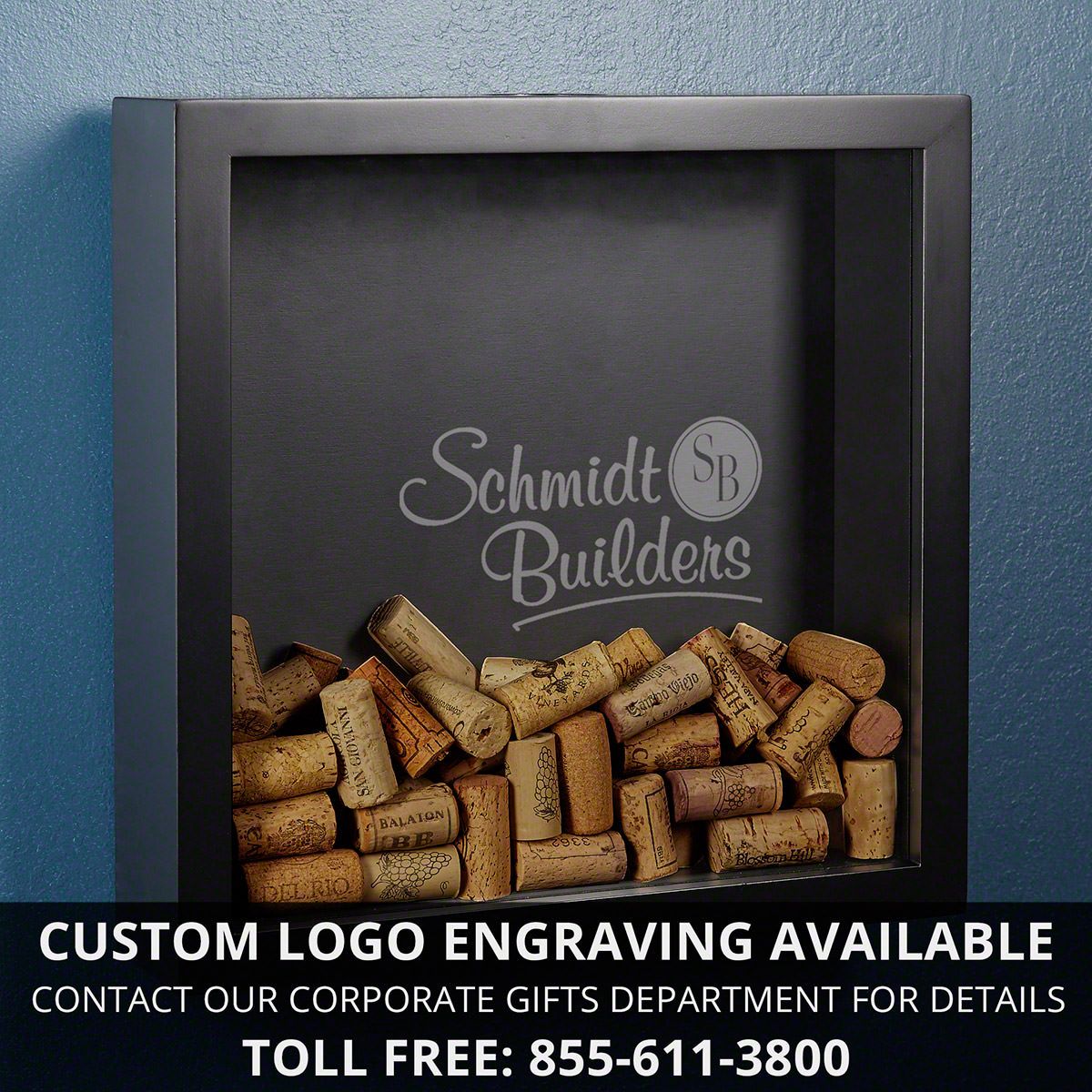 Personalized Wine Cork Shadow Box