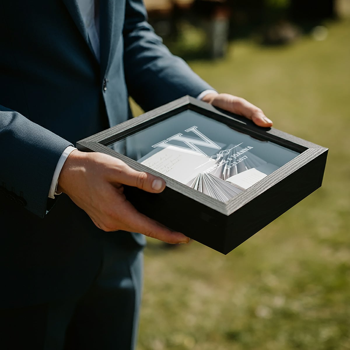 Personalized Wine Cork Shadow Box