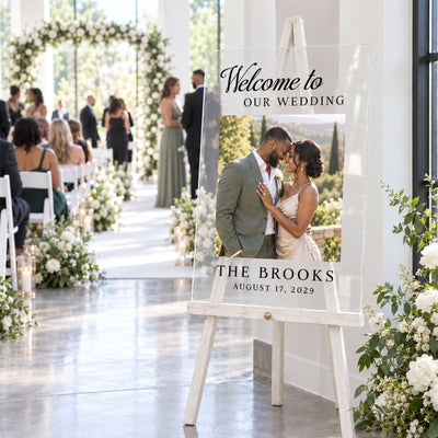 Picture-Perfect Love Personalized Photo Wedding Sign