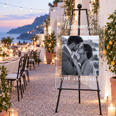 Picture-Perfect Love Personalized Photo Wedding Sign
