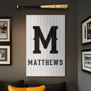 Pinstripe Jersey Sign