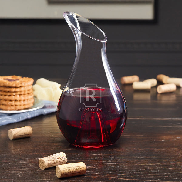 Salvestro Engraved Wine Decanter