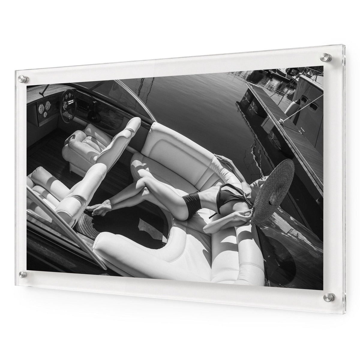 Sea La Vie Black & White Acrylic Wall Art Print