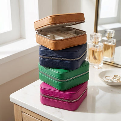 Serelle Monogrammed Travel Jewelry Case Organizer