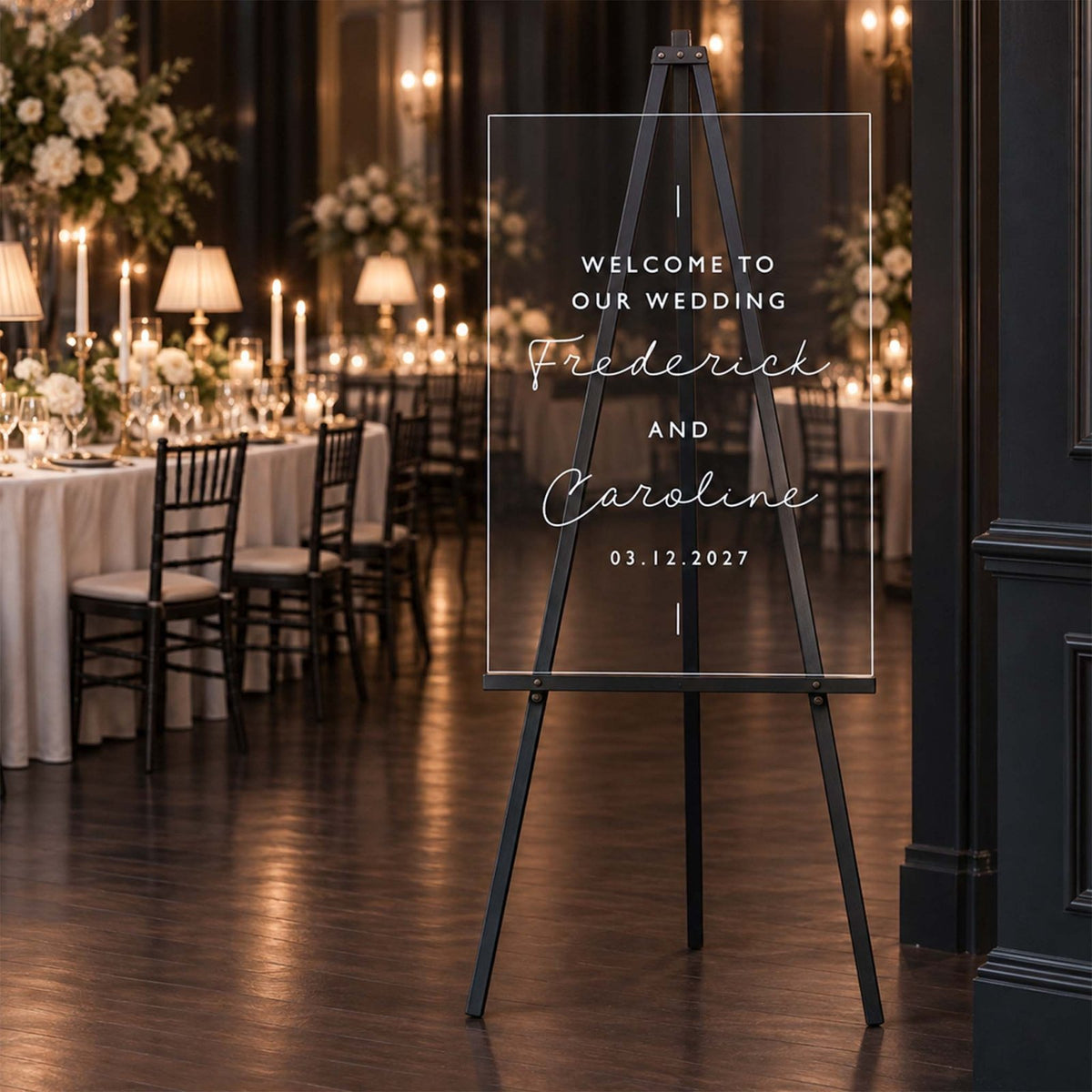 Simply Ever After Personalized Wedding Welcome Sign