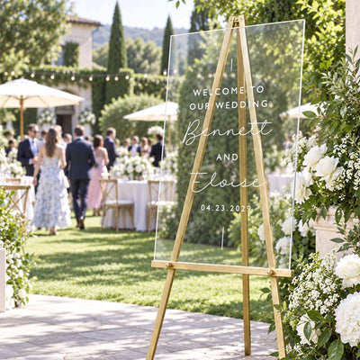 Simply Ever After Personalized Wedding Welcome Sign