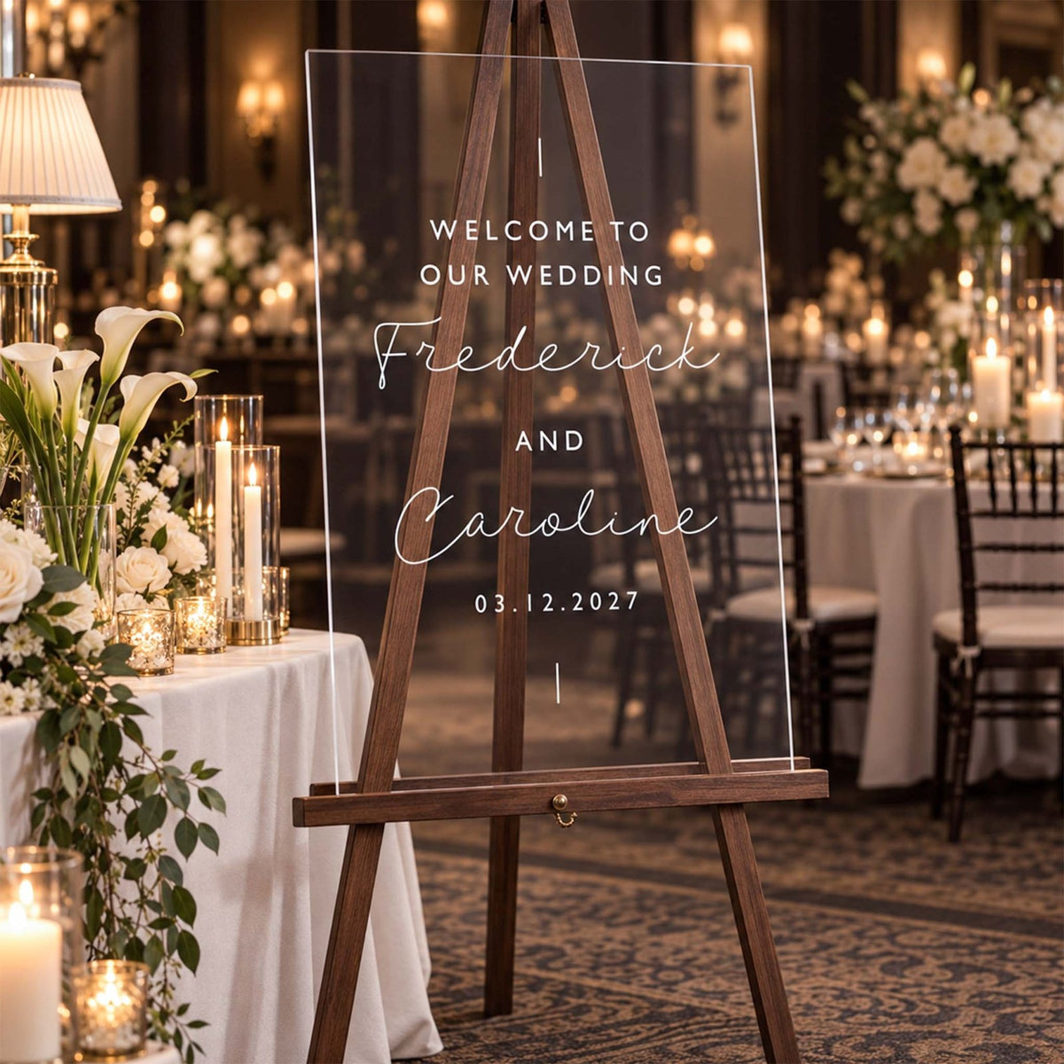 Simply Ever After Personalized Wedding Welcome Sign