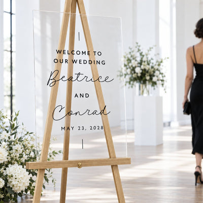 Simply Ever After Personalized Wedding Welcome Sign