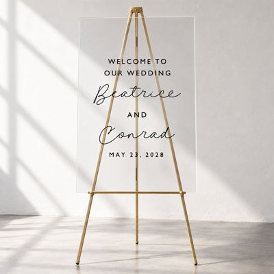Simply Ever After Personalized Wedding Welcome Sign
