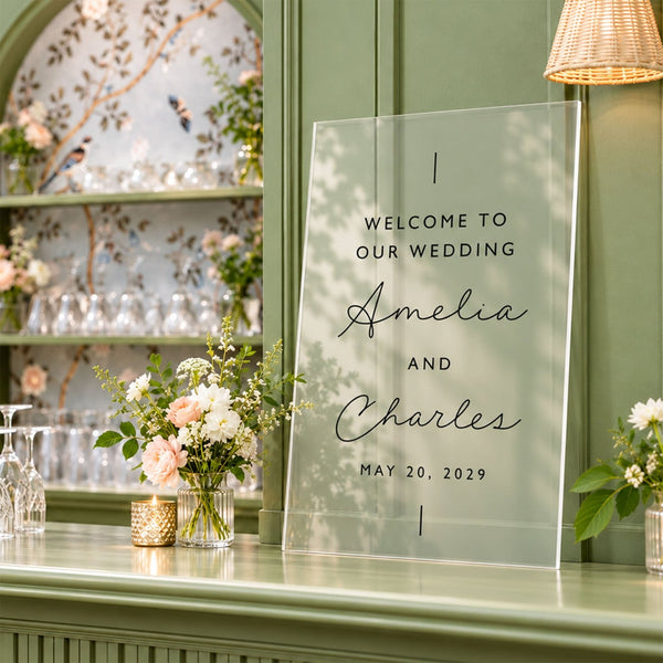 Simply Ever After Personalized Wedding Welcome Sign
