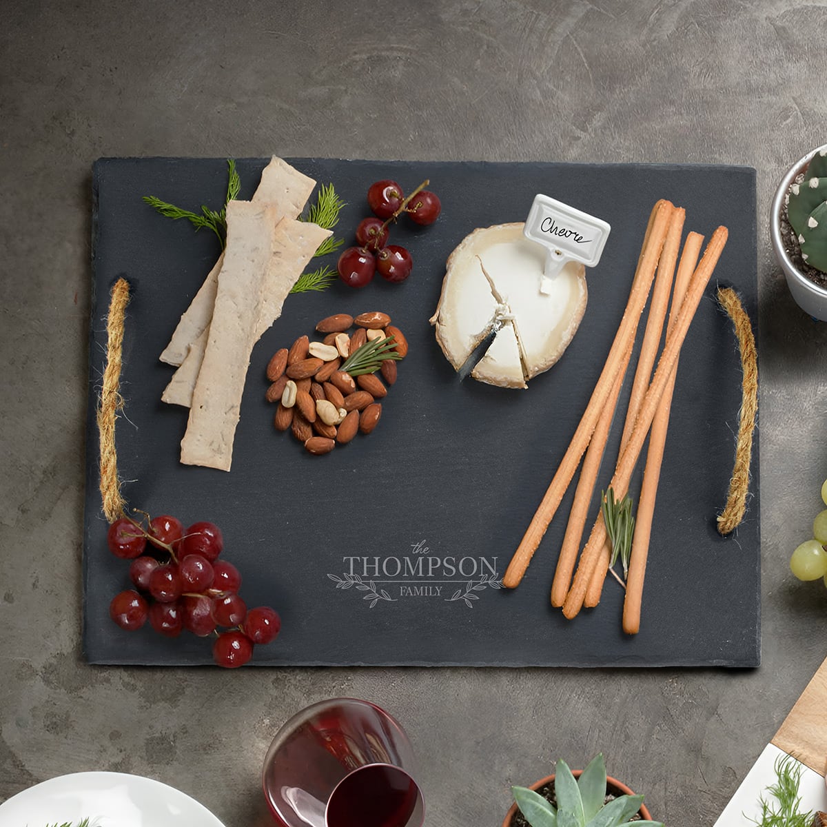 Slate Personalized Cheese Board