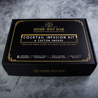 Speakeasy DIY Cocktail Infusion Kit and Whiskey Smoker 24pc - Gifts for Whiskey Lovers